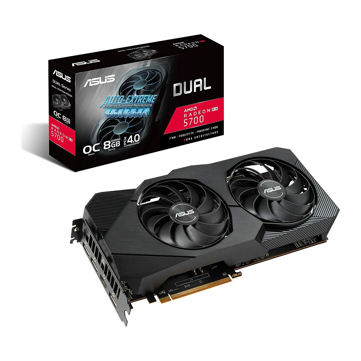 کارت گرافیک ASUS RX 5700 DUAL OC 8GB استوک با جعبه
