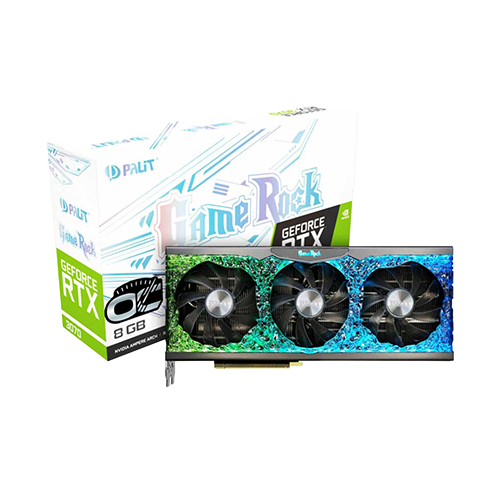 کارت گرافیک PALIT GAMEROCK RTX3070 OC 8G استوک با جعبه